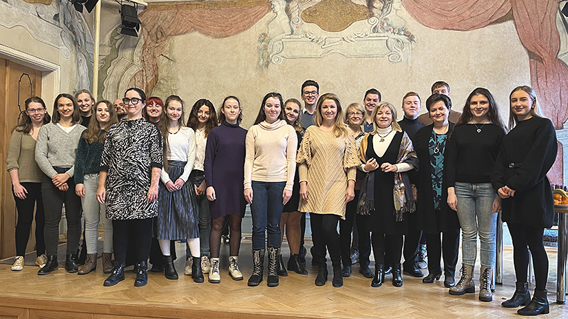 Společná fotografie s Kateřinou Kněžíkovou