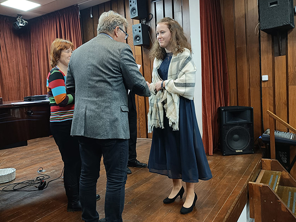 MPSO 2022 - Anna Motošická přebírá 1. cenu